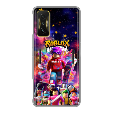 Силиконовый чехол на Xiaomi Poco F4 GT с принтом Roblox Роблокс Силиконовый чехол на Xiaomi Poco F4 GT с принтом Roblox Роблокс