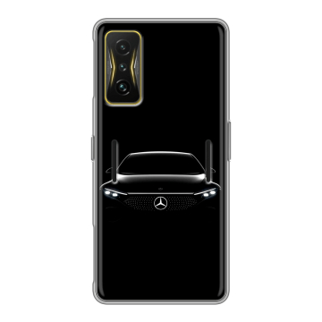 Силиконовый чехол на Xiaomi Poco F4 GT с принтом Mercedes Мерседес Силиконовый чехол на Xiaomi Poco F4 GT с принтом Mercedes Мерседес