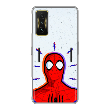 Силиконовый чехол на Xiaomi Poco F4 GT с принтом Spiderman Человек паук Силиконовый чехол на Xiaomi Poco F4 GT с принтом Spiderman Человек паук