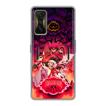 Силиконовый чехол на Xiaomi Poco F4 GT с принтом Hazbin Hotel Отель Хазбин Силиконовый чехол на Xiaomi Poco F4 GT с принтом Hazbin Hotel Отель Хазбин