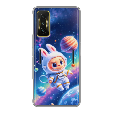 Силиконовый чехол на Xiaomi Poco F4 GT с принтом Labubu Лабубу Силиконовый чехол на Xiaomi Poco F4 GT с принтом Labubu Лабубу