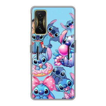 Силиконовый чехол на Xiaomi Poco F4 GT с принтом Лило и Стич Силиконовый чехол на Xiaomi Poco F4 GT с принтом Лило и Стич