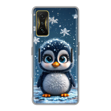 Силиконовый чехол на Xiaomi Poco F4 GT с принтом Новый год Силиконовый чехол на Xiaomi Poco F4 GT с принтом Новый год