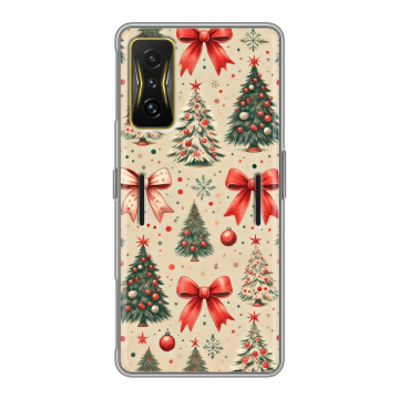 Силиконовый чехол на Xiaomi Poco F4 GT с принтом Новый год Силиконовый чехол на Xiaomi Poco F4 GT с принтом Новый год