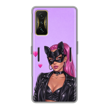 Силиконовый чехол на Xiaomi Poco F4 GT с принтом женский Силиконовый чехол на Xiaomi Poco F4 GT с принтом женский