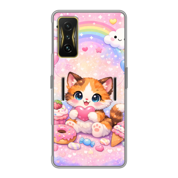 Силиконовый чехол на Xiaomi Poco F4 GT с принтом для девочек Силиконовый чехол на Xiaomi Poco F4 GT с принтом для девочек