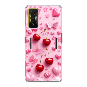 Силиконовый чехол на Xiaomi Poco F4 GT с принтом для девочек Силиконовый чехол на Xiaomi Poco F4 GT с принтом для девочек
