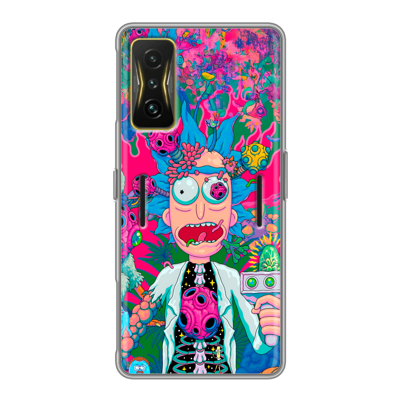 Силиконовый чехол на Xiaomi Poco F4 GT с принтом Рик и Морти Rick Morty Силиконовый чехол на Xiaomi Poco F4 GT с принтом Рик и Морти Rick Morty