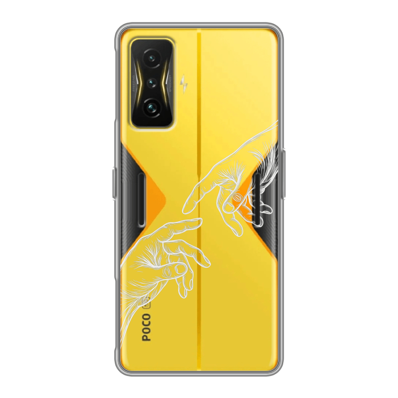 Силиконовый чехол на Xiaomi Poco F4 GT с принтом Сотворение мира Силиконовый чехол на Xiaomi Poco F4 GT с принтом Сотворение мира