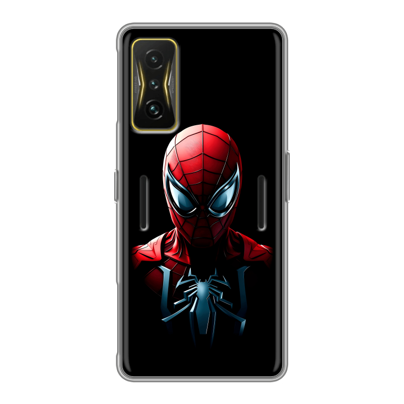 Силиконовый чехол на Xiaomi Poco F4 GT с принтом Spiderman Человек паук Силиконовый чехол на Xiaomi Poco F4 GT с принтом Spiderman Человек паук