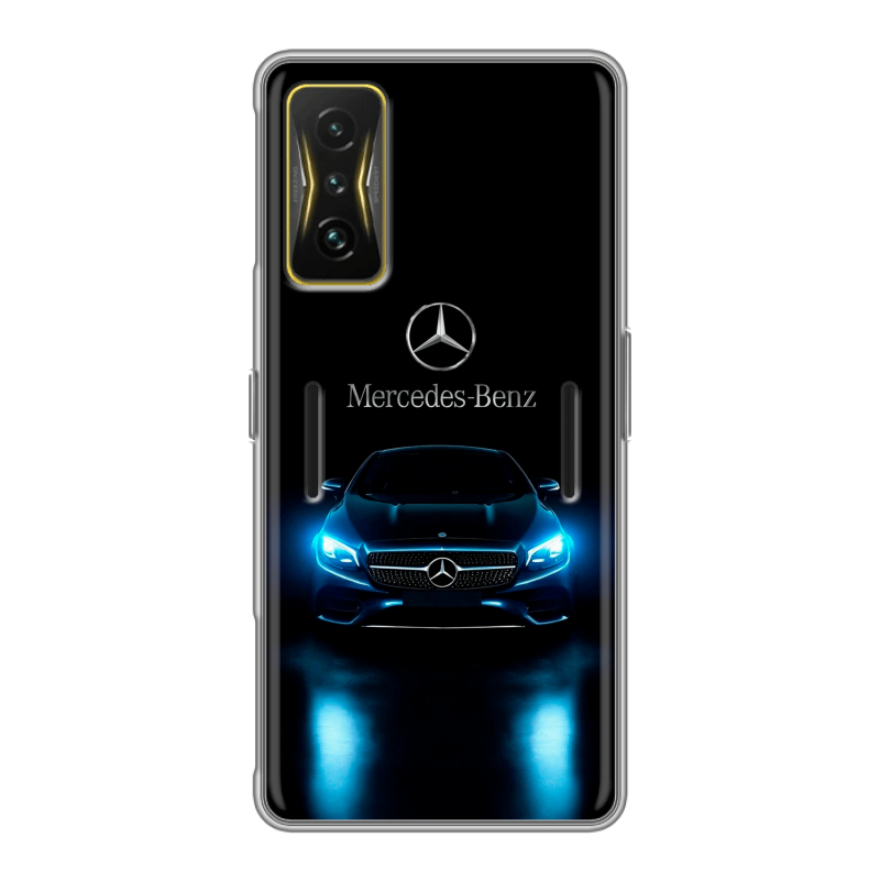 Силиконовый чехол на Xiaomi Poco F4 GT с принтом Mercedes Мерседес Силиконовый чехол на Xiaomi Poco F4 GT с принтом Mercedes Мерседес