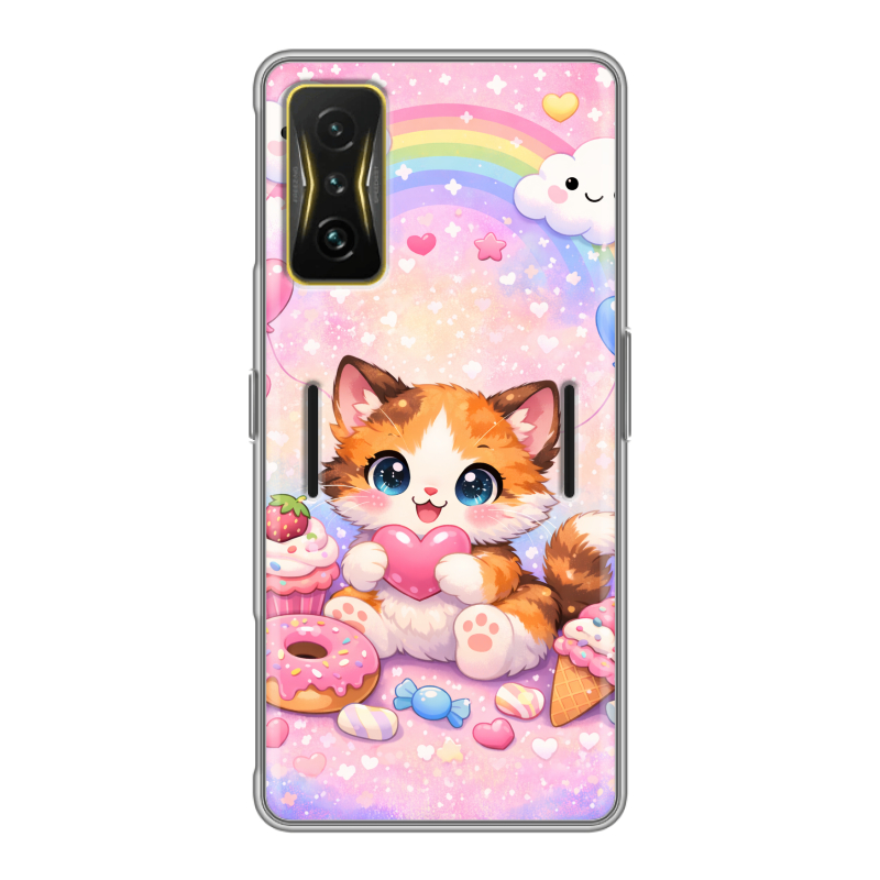 Силиконовый чехол на Xiaomi Poco F4 GT с принтом для девочек Силиконовый чехол на Xiaomi Poco F4 GT с принтом для девочек