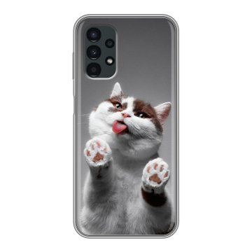 Силиконовый чехол на Samsung Galaxy A13 4G с принтом Коты Силиконовый чехол на Samsung Galaxy A13 4G с принтом Коты