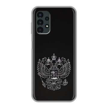 Силиконовый чехол на Samsung Galaxy A13 4G с принтом Герб России Силиконовый чехол на Samsung Galaxy A13 4G с принтом Герб России