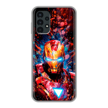 Силиконовый чехол на Samsung Galaxy A13 4G с принтом Железный человек Ironman