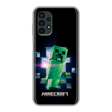 Силиконовый чехол на Samsung Galaxy A13 4G с принтом Майнкрафт Minecraft