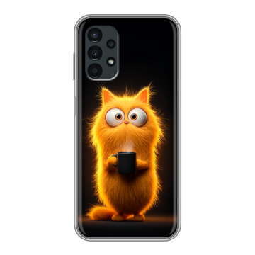 Силиконовый чехол на Samsung Galaxy A13 4G с принтом Смешной кот