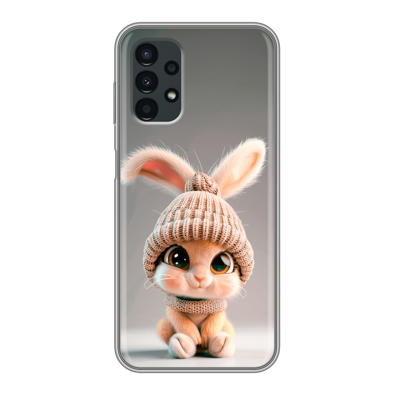 Силиконовый противоударный чехол на Samsung Galaxy A13 4G с принтом Кролик Силиконовый противоударный чехол на Samsung Galaxy A13 4G с принтом Кролик