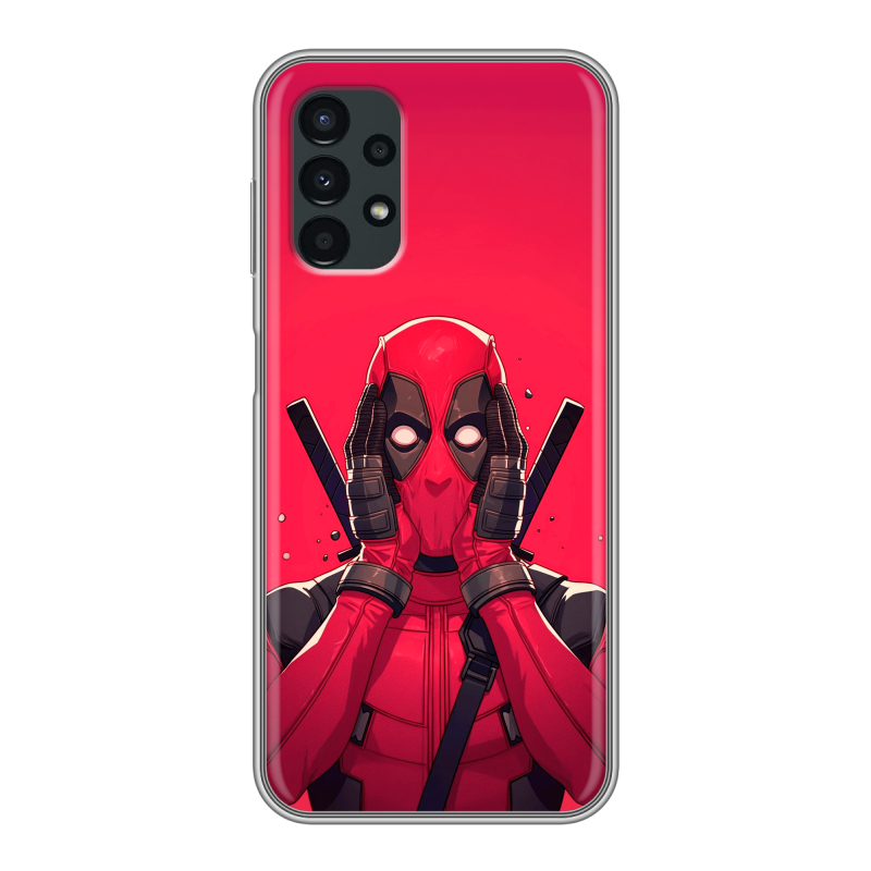 Силиконовый чехол на Samsung Galaxy A13 4G с принтом Дедпул Deadpool Силиконовый чехол на Samsung Galaxy A13 4G с принтом Дедпул Deadpool