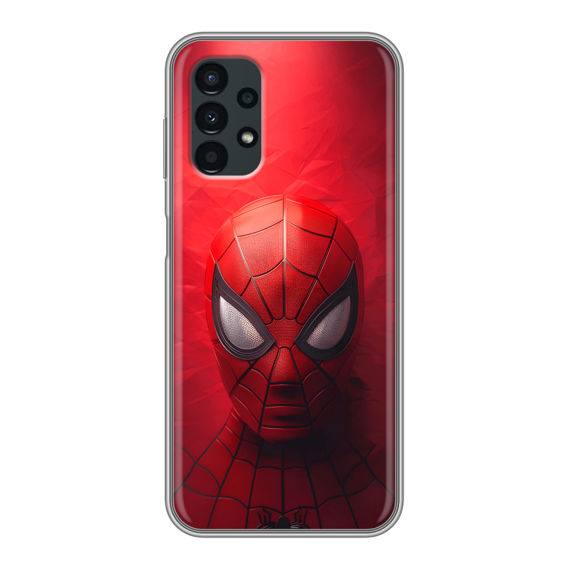 Силиконовый противоударный чехол на Samsung Galaxy A13 4G с принтом Spiderman Человек паук Силиконовый противоударный чехол на Samsung Galaxy A13 4G с принтом Spiderman Человек паук