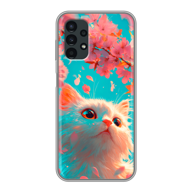 Силиконовый чехол на Samsung Galaxy A13 4G с принтом Красивый кот Силиконовый чехол на Samsung Galaxy A13 4G с принтом Красивый кот