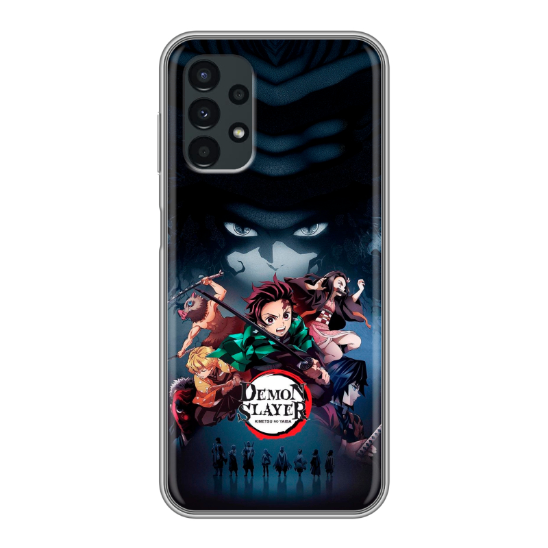 Силиконовый чехол на Samsung Galaxy A13 4G с принтом Demon Slayer Клинок рассекающий демонов Силиконовый чехол на Samsung Galaxy A13 4G с принтом Demon Slayer Клинок рассекающий демонов
