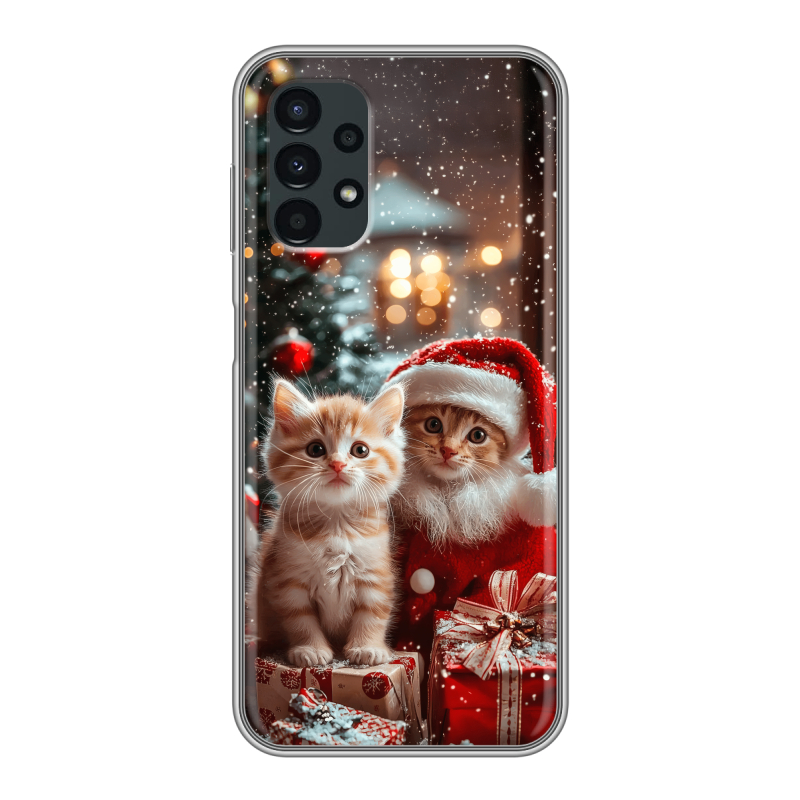 Силиконовый противоударный чехол на Samsung Galaxy A13 4G с принтом Новый год Силиконовый противоударный чехол на Samsung Galaxy A13 4G с принтом Новый год