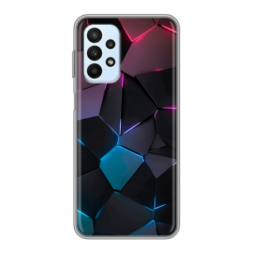 Силиконовый чехол на Samsung Galaxy A23 с принтом Геометрия неона Силиконовый чехол на Samsung Galaxy A23 с принтом Геометрия неона