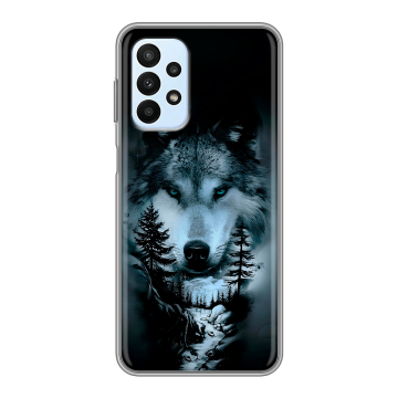Силиконовый чехол на Samsung Galaxy A23 с принтом Лесной волк Силиконовый чехол на Samsung Galaxy A23 с принтом Лесной волк