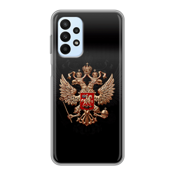 Силиконовый чехол на Samsung Galaxy A23 с принтом Герб России Силиконовый чехол на Samsung Galaxy A23 с принтом Герб России