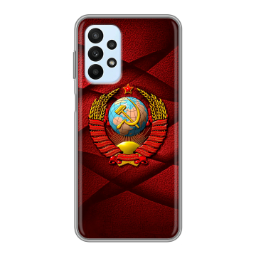 Силиконовый чехол на Samsung Galaxy A23 с принтом Герб СССР Силиконовый чехол на Samsung Galaxy A23 с принтом Герб СССР