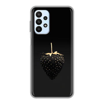 Силиконовый чехол на Samsung Galaxy A23 с принтом Черная клубника Силиконовый чехол на Samsung Galaxy A23 с принтом Черная клубника