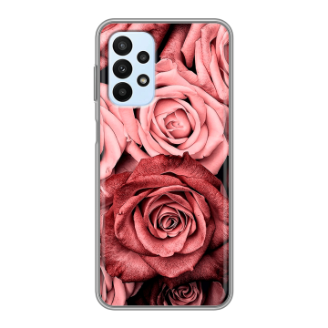 Силиконовый чехол на Samsung Galaxy A23 с принтом Цветы розы Силиконовый чехол на Samsung Galaxy A23 с принтом Цветы розы