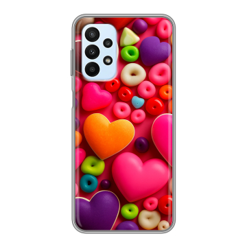 Силиконовый чехол на Samsung Galaxy A23 с принтом Сердечки Силиконовый чехол на Samsung Galaxy A23 с принтом Сердечки