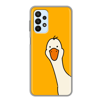 Силиконовый чехол на Samsung Galaxy A23 с принтом Утка