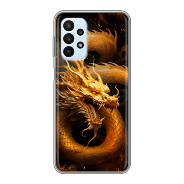 Силиконовый чехол на Samsung Galaxy A23 с принтом Золотой дракон Силиконовый чехол на Samsung Galaxy A23 с принтом Золотой дракон
