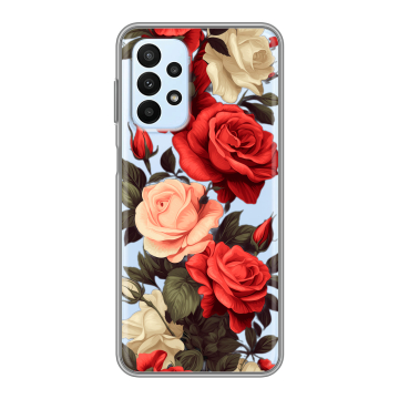 Силиконовый чехол на Samsung Galaxy A23 с принтом Розы