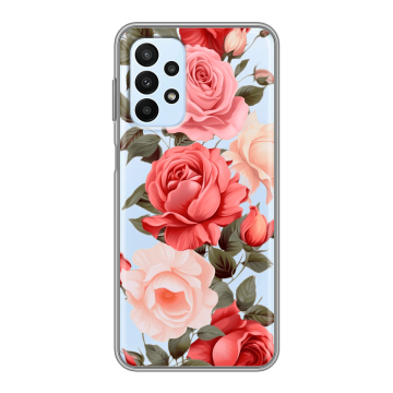 Силиконовый чехол на Samsung Galaxy A23 с принтом Розы