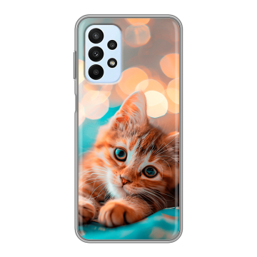 Силиконовый чехол на Samsung Galaxy A23 с принтом котик