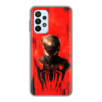 Силиконовый чехол на Samsung Galaxy A23 с принтом человек паук spiderman