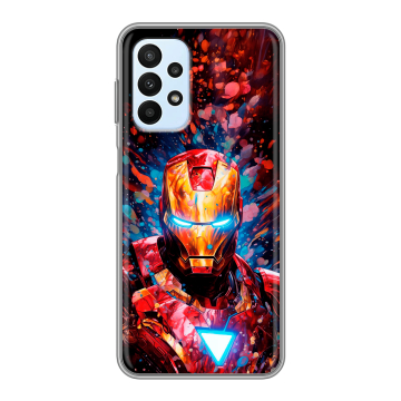 Силиконовый чехол на Samsung Galaxy A23 с принтом Железный человек Ironman