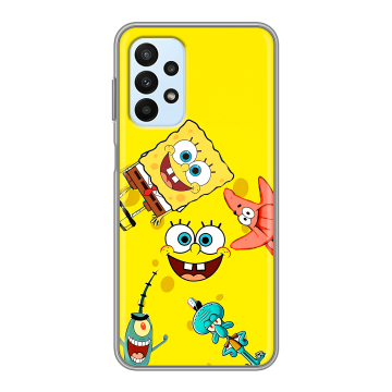 Силиконовый чехол на Samsung Galaxy A23 с принтом Спанч боб Спанчбоб Силиконовый чехол на Samsung Galaxy A23 с принтом Спанч боб Спанчбоб