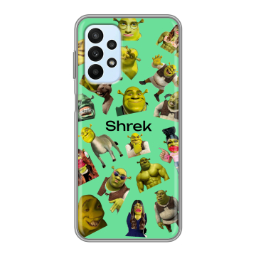 Силиконовый чехол на Samsung Galaxy A23 с принтом Шрек Shrek Силиконовый чехол на Samsung Galaxy A23 с принтом Шрек Shrek