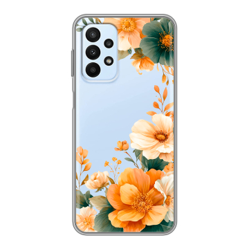 Силиконовый чехол на Samsung Galaxy A23 с принтом Цветы принт Силиконовый чехол на Samsung Galaxy A23 с принтом Цветы принт