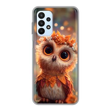 Силиконовый чехол на Samsung Galaxy A23 с принтом Милая сова Силиконовый чехол на Samsung Galaxy A23 с принтом Милая сова