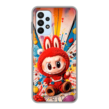 Силиконовый чехол на Samsung Galaxy A23 с принтом Labubu Лабубу