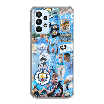Силиконовый чехол на Samsung Galaxy A23 с принтом Man City Манчестер Сити Силиконовый чехол на Samsung Galaxy A23 с принтом Man City Манчестер Сити