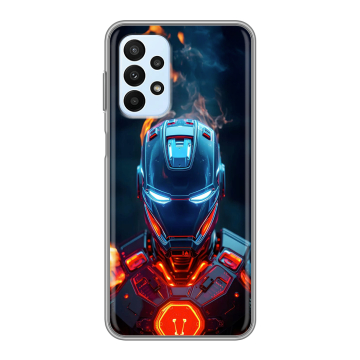 Силиконовый чехол на Samsung Galaxy A23 с принтом IronMan Железный человек