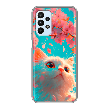 Силиконовый чехол на Samsung Galaxy A23 с принтом Красивый кот Силиконовый чехол на Samsung Galaxy A23 с принтом Красивый кот