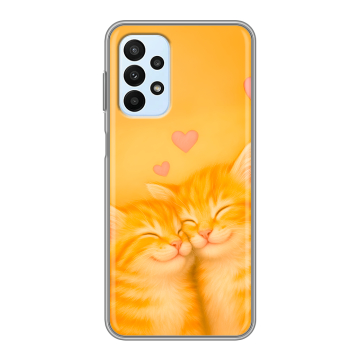 Силиконовый чехол на Samsung Galaxy A23 с принтом Милые котята
